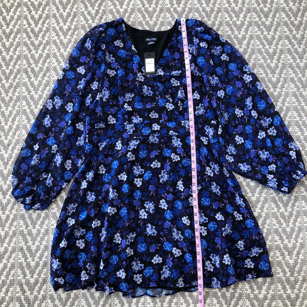 City Chic Khloe print dress size M - Picture 3 of 14